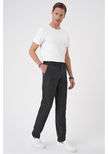 Comfort Fit Kırçıllı Beli Lastikli Siyah Jogger Pantolon P 1176 fiyatları