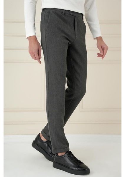 P 1166 Slim Fit Füme Klasik Pantolon fiyatları