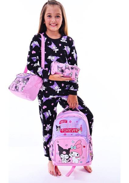 Kuromi Ile Okula Dönüş Seti ( Sırt Çantası - Beslenme Çantası - Kalemlik ) fırsatları