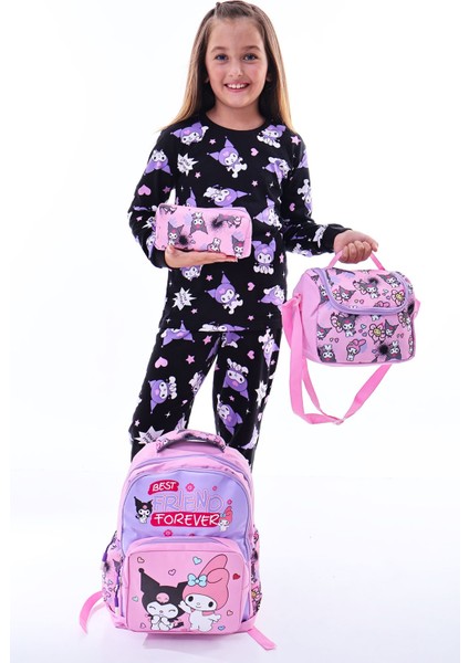 Kuromi Ile Okula Dönüş Seti ( Sırt Çantası - Beslenme Çantası - Kalemlik ) indirimleri