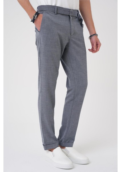 Comfort Fit Belden Kumaş Kemerli Pamuk Koyu Gri Jogger Pantolon P 1154 modelleri