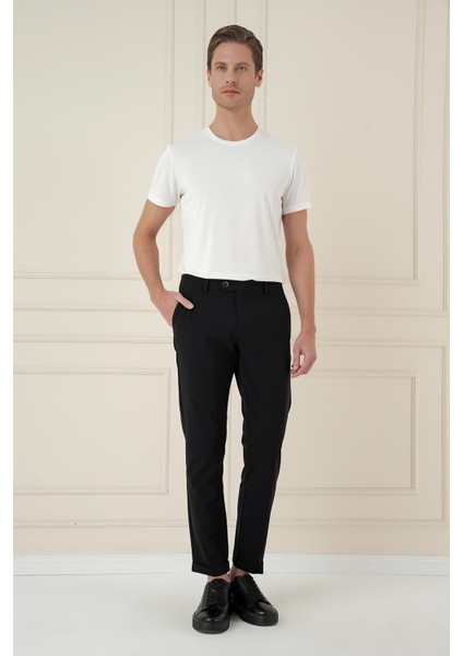 Comfort Fit Beli Lastikli Yan Cep Siyah Jogger Pantolon P 1150 fiyatları