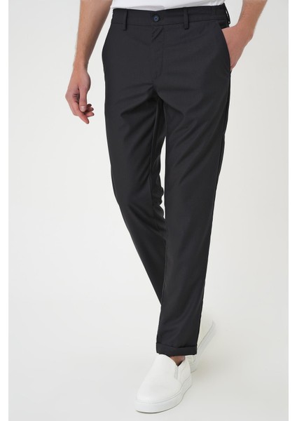 P 1165 Slim Fit Füme Klasik Pantolon indirimleri
