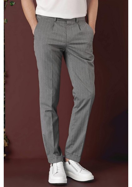 P 1133 Slim Fit Gri Spor Pantolon modelleri