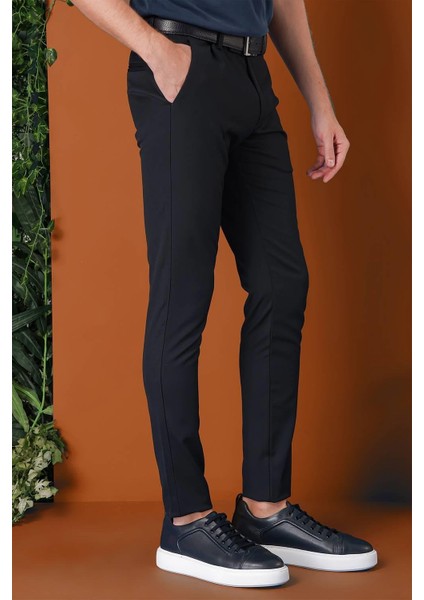 Slim Fit Yan Cep Esnek Pamuk Casuel Lacivert Pantolon P 1147 indirimleri