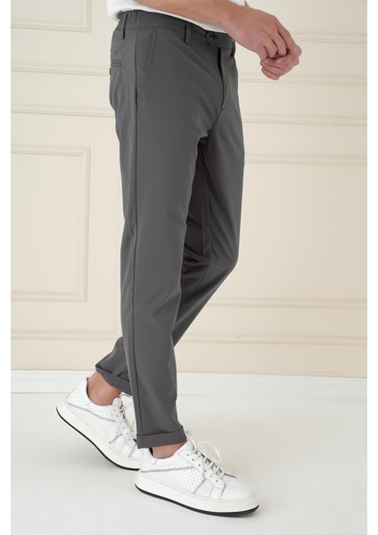 Comfort Fit Beli Lastikli Yan Cep Füme Jogger Pantolon P 1150 modelleri