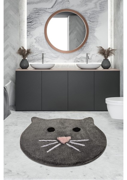 Kırmızı Ortanca Desenli Kaymaz Tabanlı Banyo Klozet Takımı - Orta Hav Yüksekliği ile 2'li Set fiyatları