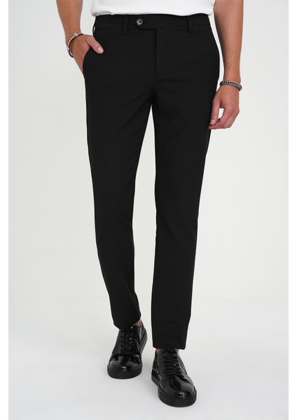 Comfort Fit Beli Lastikli Dokulu Siyah Jogger Pantolon P 1192 fiyatları