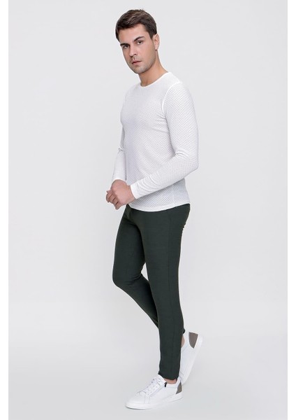 P 1086 Slim Fit Yeşil Spor Pantolon fiyatları