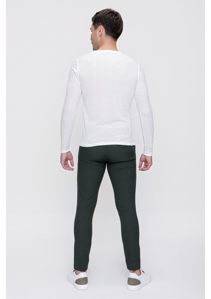 P 1086 Slim Fit Yeşil Spor Pantolon modelleri