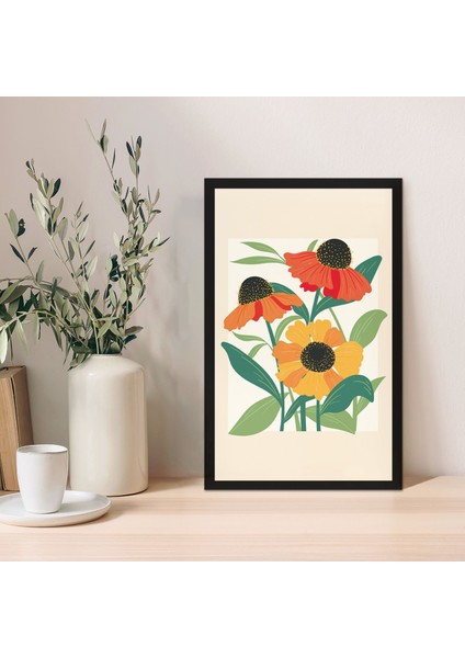 1 Adet Altın Desen Zeminli Altın Spiral Mdf Çerçeve Görünümlü Mdf Tablo