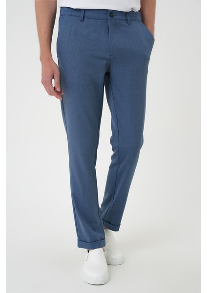 Comfort Fit Beli Lastikli Indigo Jogger Pantolon P 1183 fiyatları