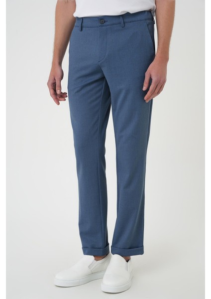 Comfort Fit Beli Lastikli Indigo Jogger Pantolon P 1183 modelleri