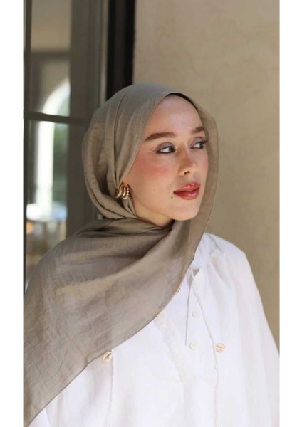 Neo Pamuk Şal Antik Bej Yumuşak Dokulu İtalyan Dikişli Püsküllü Hafif Kumaş İlkbahar Yaz Koleksiyonu indirimleri