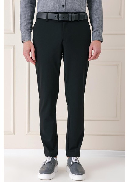 Comfort Fit Yan Cep Pamuk Gabardin Casuel Siyah Pantolon P 1146 fiyatları