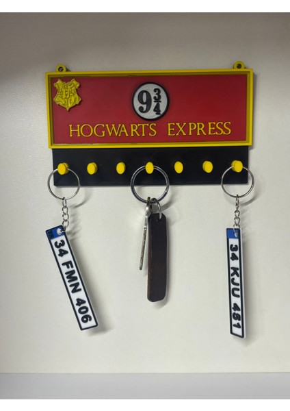 Hogwarts Express Anahtarlık Askısı – 3D Baskı Duvar Dekoru