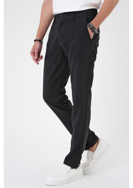 Comfort Beli Lastikli Rayon Karışımlı Siyah Jogger Pantolon P 1194 modelleri