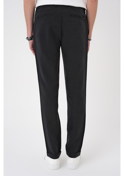 Comfort Beli Lastikli Rayon Karışımlı Siyah Jogger Pantolon P 1194 indirimleri