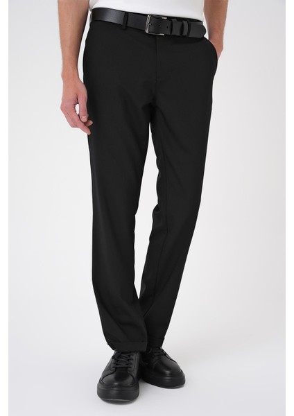 Comfort Fit Beli Lastikli Siyah Jogger Pantolon P 1185 modelleri