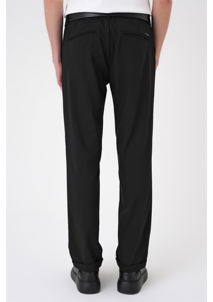Comfort Fit Beli Lastikli Siyah Jogger Pantolon P 1185 indirimleri