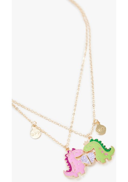 Dinozorlu 2'li Arkadaşlık Kolyesi fiyatları