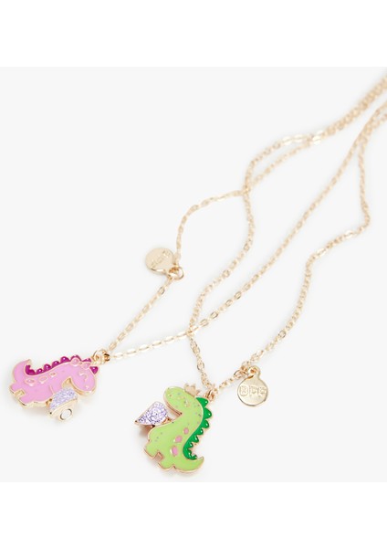 Dinozorlu 2'li Arkadaşlık Kolyesi modelleri