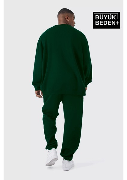 Erkek Büyük Beden Paça Lastikli New York Baskılı Ince Eşofman Altı SPR25BEA48 fiyatları