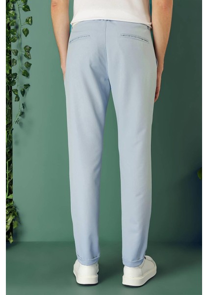 Comfort Fit Yan Cep Beli Lastikli Esnek Pamuk Mavi Jogger Pantolon P 1143 indirimleri
