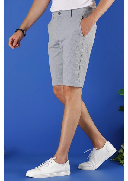032 Slim Fit Gri Bermuda fırsatları