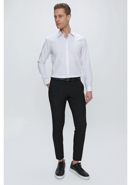 P 1103 Slim Fit Siyah Spor Pantolon