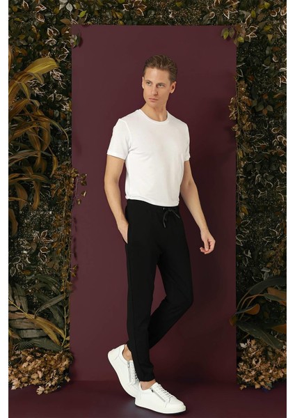 P 1140 Slim Fit Siyah Spor Pantolon fırsatları