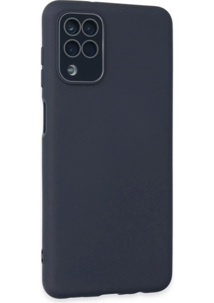 Newface Samsung Galaxy A22 Kılıf Lansman Glass Kapak - Lacivert fiyatları