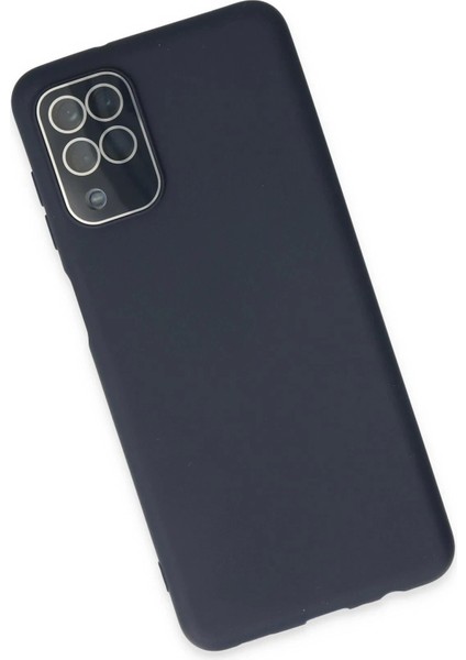 Newface Samsung Galaxy A22 Kılıf Lansman Glass Kapak - Lacivert modelleri