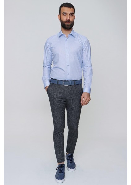 P 1090 Slim Fit Lacivert Spor Pantolon