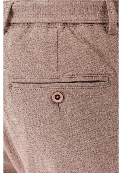 Comfort Fit Belden Kumaş Kemerli Pamuk Bej Jogger Pantolon P 1154 fırsatları