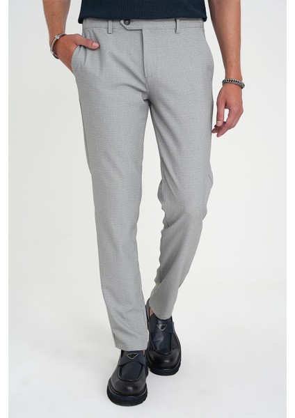 Comfort Fit Beli Lastikli Dokulu Gri Jogger Pantolon P 1192 fiyatları