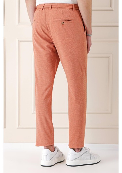 Comfort Fit Belden Kumaş Kemerli Pamuk Oranj Jogger Pantolon P 1154 indirimleri