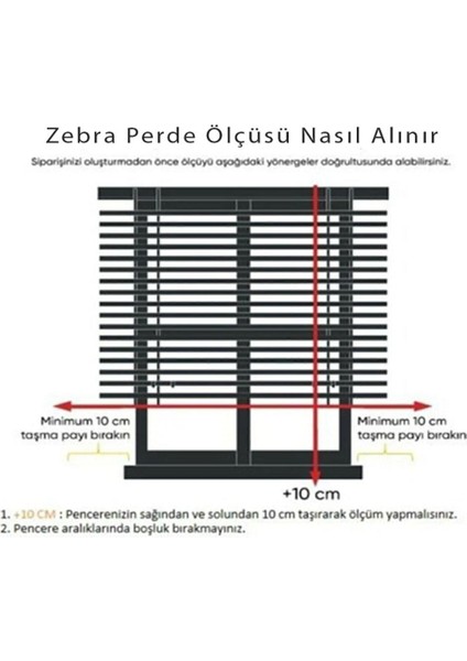 Ithal Bambu Ekru Zebra Stor Perde Eteği Düz (1.kalite Alüminyum Kasa Metal Ayak