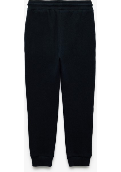 Pamuklu Beli Bağcıklı Dokulu Basic Jogger Okul Eşofman Altı fiyatları