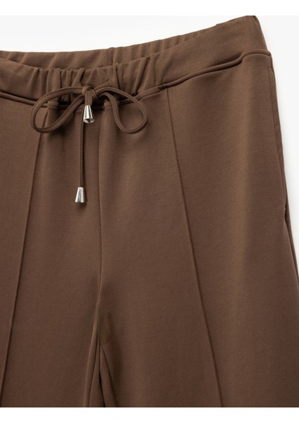 Düşük Bel Beli Bağcıklı Modal Eşofman Altı modelleri