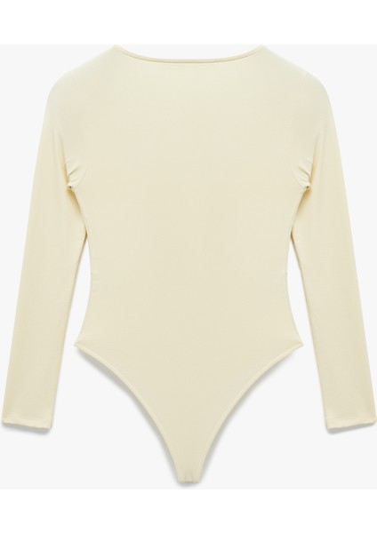 Kare Yaka Uzun Kollu Slim Fit Çıtçıtlı Body fiyatları