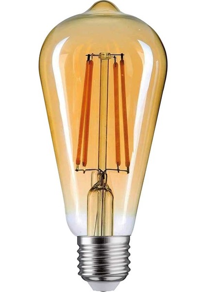 STA64 LED Filament Ampul 4.8W 540 Lümen E27 Duy Sarı Işık (2700K) 5 Adet modelleri