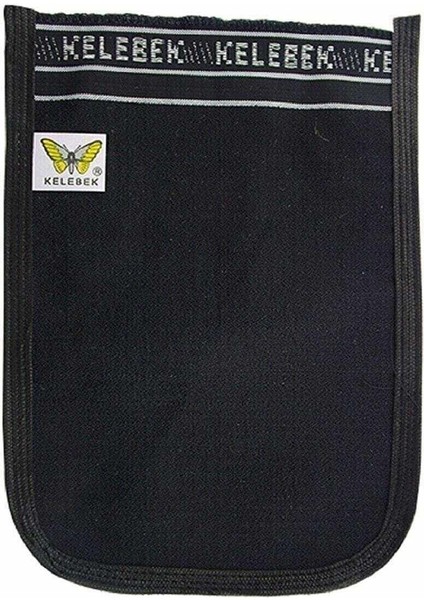 Osmanlı Kalın Siyah Banyo Hamam Kesesi 25X18 cm