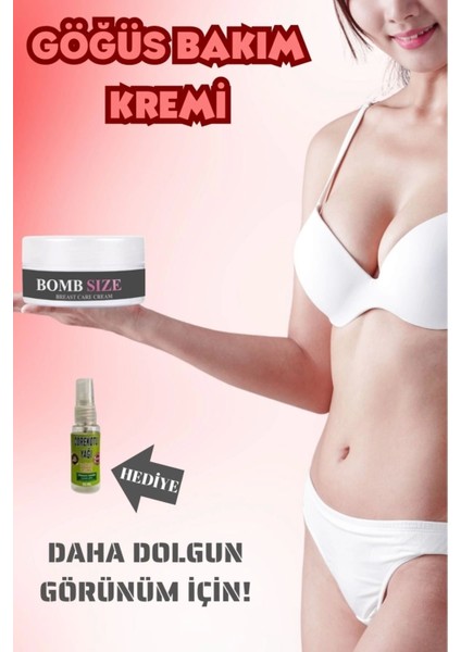 Bombsize Göğüs Büy.üt.ücü ve Sıkı.laş.tı.rıcı 50 ml + Çörek Otu Yağı 30 ml