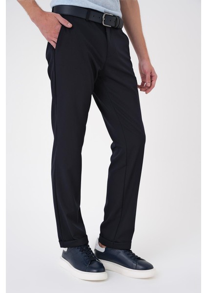 Comfort Fit Beli Lastikli Lacivert Jogger Pantolon P 1185 fırsatları