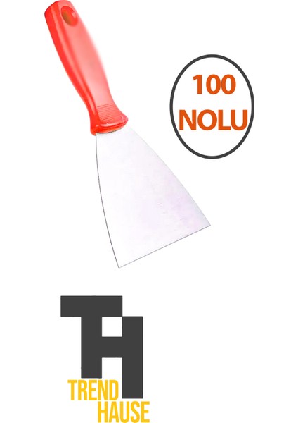 Spatula Paslanmaz Çelik 100 No'lu Plastik Saplı Çok Amaçlı fiyatları