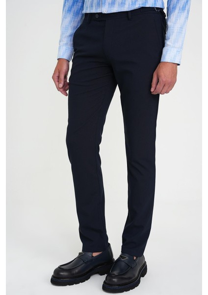 Comfort Fit Beli Lastikli Yandan Tokalı Esnek Lacivert Jogger Pantolon P 1178 modelleri