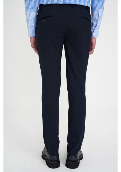 Comfort Fit Beli Lastikli Yandan Tokalı Esnek Lacivert Jogger Pantolon P 1178 indirimleri