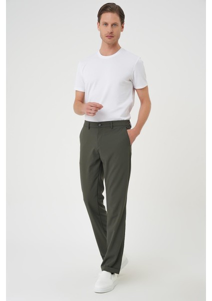 Comfort Fit Beli Lastikli Haki Jogger Pantolon P 1185 fiyatları