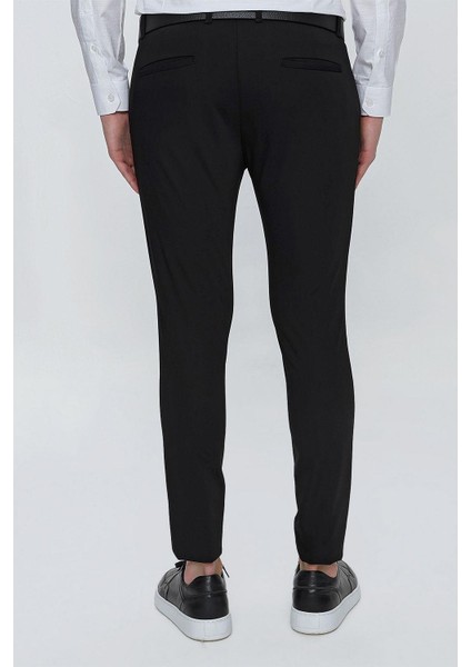P 1077 Slim Fit Siyah Spor Pantolon indirimleri